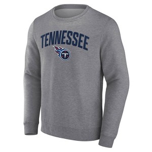 NFL Tennessee Titans Men's Gray Crew Fleece Sweatshirt - 1 of 3