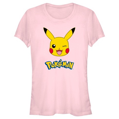 New Tag Pikachu Pop Culture Graphic Tee Pink - L
