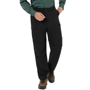 Men's Cargo Convertible Hiking Pants Zip-Off Quick-Dry Lightweight Stretch Pant Outdoor - 1 of 4