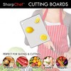 SharpChef 11" x 8" Reversible Durable Kitchen Cutting Board, Non-Slip Rubber Chopping, Juice Grooves, Dishwasher Safe, Easy Grip Handles, BPA-Free - 2 of 4