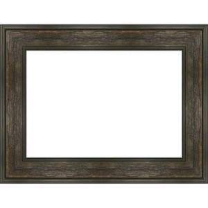 Amanti Art Rail Rustic Char Framed Dry Erase Magnetic Board - 1 of 4