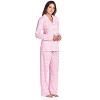 Casual Nights Women's Long Sleeve Rayon Button Down Pajama Set - 2 of 4