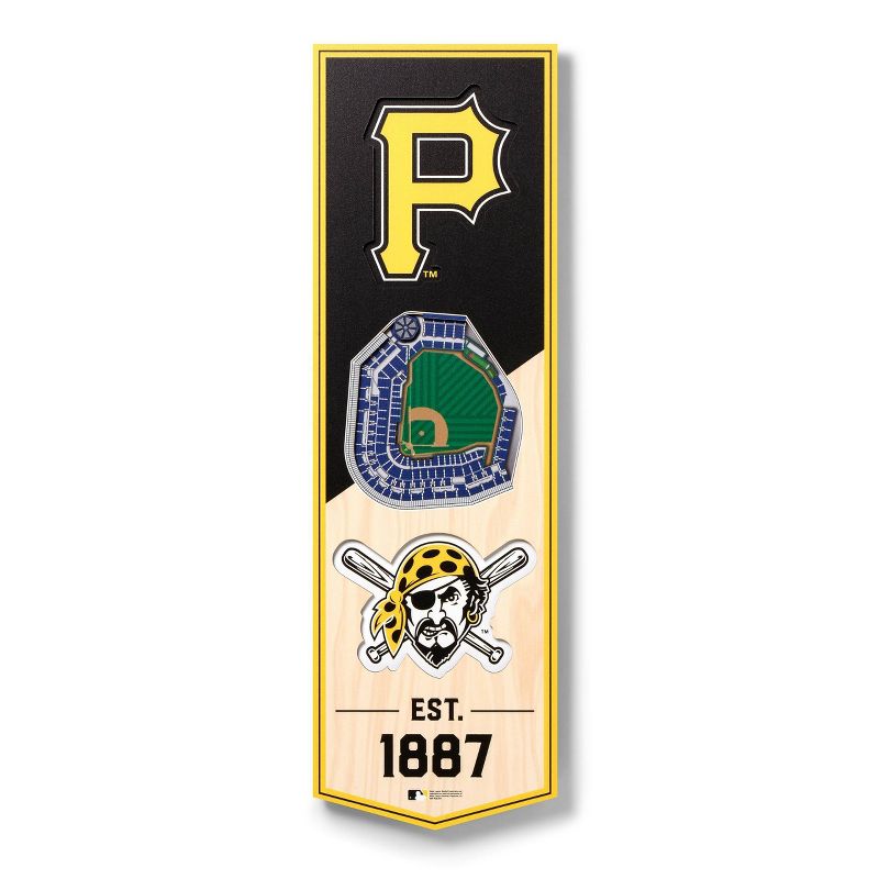 MLB Pittsburgh Pirates 6&#34;x19&#34; Stadium Banner, 1 of 5