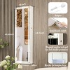 Fashion Simple Jewelry Armoires, Jewel Armoire With Led Lights, Jewelry Cabinet Can Be Hung On The Door Or Wall-Cuddlewood - 4 of 4
