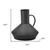 HomeRoots 8" Black Metal Decorative Jug - 3 of 4