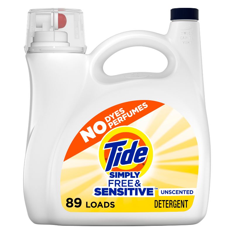 Tide Liquid Simple Laundry Detergent - Free &#38; Gentle - 117 fl oz, 1 of 11