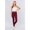 Slickblue Mid-Rise Ponte Pants, Seagull Shaped Design, Elastic Waist, Skinny Fit, Color Options, Size S-L - 3 of 4