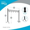 BIRDROCK HOME 8 Hook Deluxe Christmas Stocking Holder Stand - Heavy Duty Freestanding Rack with Removable Stocking Hooks - Black (Black) - 2 of 4