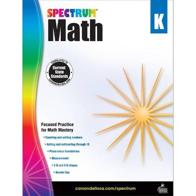 Spectrum Math Workbook, Grade K - (Paperback)