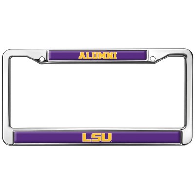 LSU Alumni Logo Full Size Standard License Plate Metal Frame