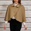 Coolmee Women's Shawl Wraps Cloak Cape Warm Pullover Winter Soft Shawl Cover Up - 3 of 4