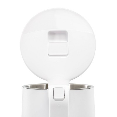 1.7L White Stainless Steel Electric Tea Kettle with Plastic Handle