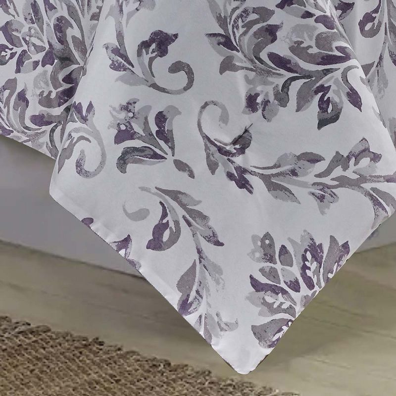 RT Designer's Collection 5 Piece Skylar Damask Printed Complement to Any Bedroom Decor Comforter Set, 2 of 4
