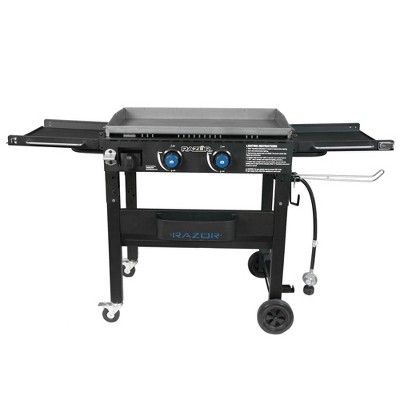 Razor Griddle Portable 2-burner 30,000 Btu Gas Flattop Grill & Griddle ...