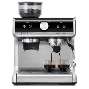 20 Bar Barista-Grade Espresso Machine with Grinder & Steam Wand - 1 of 4