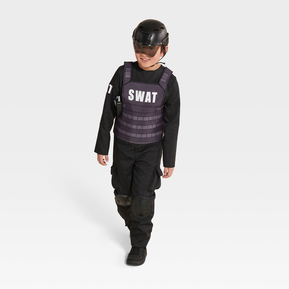 Kids' SWAT Officer Halloween Costume Jumpsuit with Accessories L - Hyde & EEK! Boutique™