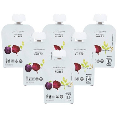 White Leaf Provisions Baby Food Organic Plum Beet Spinach - Case of 6/3.17 oz