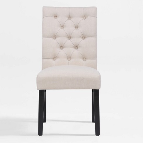 Westintrends Upholstered Button Tufted Dining Side Chair Target