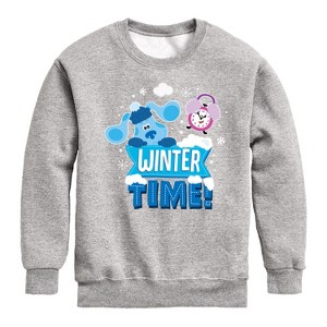 Boys' - Blue's Clues & You! - Winter Time Graphic Long Sleeve Fleece Sweatshirt - 1 of 4