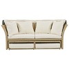 Oris 4-piece Rattan Outdoor Patio Daybed, Round Sofa with Retractable Canopy and 4 Pillows, Tanning Near Me - Maison Boucle - 2 of 4