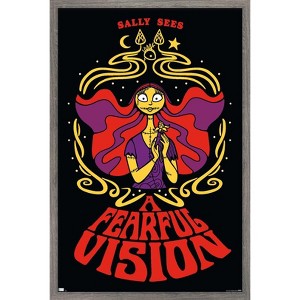 Trends International Disney Tim Burton's The Nightmare Before Christmas - Fearful Vision Framed Wall Poster Prints - 1 of 4