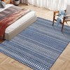 Washable Geometric Living Room Rugs, Indoor Farmhouse Non Slip Bedroom Carpet, Large Stain Resistant Dining Room Rugs - 4 of 4