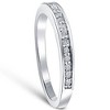 Pompeii3 1/5ct Diamond Wedding 14K White Gold Anniversary Ring - 2 of 4