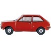 Ford Fiesta Mk1 RHD (Right Hand Drive) Venetian Red 1/148 (N) Scale Diecast Model Car by Oxford Diecast - 2 of 4