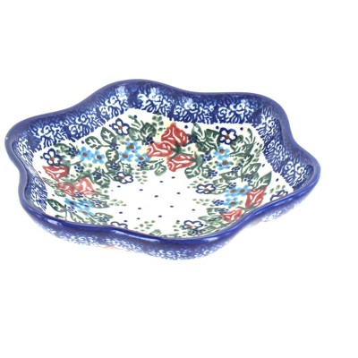 Blue Rose Polish Pottery Rosebud Small Daisy Bowl