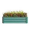 NAYSAYE Planter Metal Raised Garden Bed Rectangle Raised Planter for Flowers Plants Vegetables Herbs for Outdoor Garden, Green, 48"*24"*12" - 2 of 4