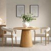 Beige Boucle Dining Chairs with Arm Set of 8 Modern Upholstered Chairs with Cruved Backest for Dining Room,Living Room,Farmhouse-Tanpinhause - 3 of 4