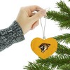 University of Vermont Secondary Heart Love Wood Christmas Tree Holiday Ornament - 3 of 3