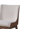 Acme Furniture 21.26" Ginny Dining Chair White Boucle, Brown Velvet & Walnut Finish : Transitional Style, Spot Clean - 2 of 4