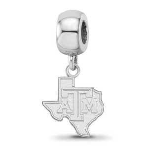 Black Bow Jewelry Sterling Silver Texas A&M Aggies NCAA Bead Charm - 1 of 4