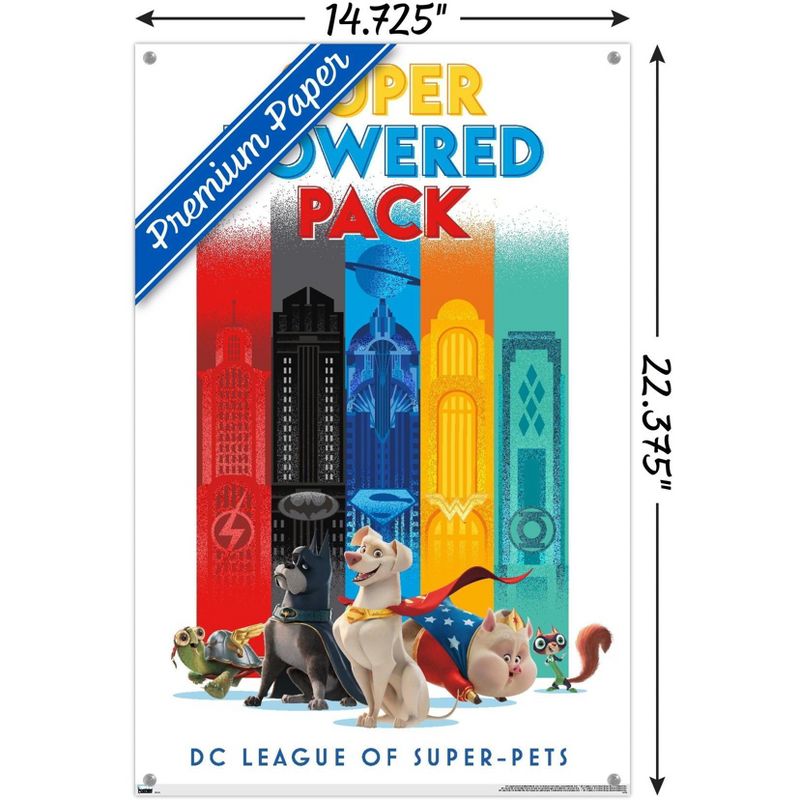 Trends International DC Comics Movie DC League of Super-Pets - Skyline Unframed Wall Poster Prints, 3 of 7