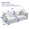 Kumasinova 88" Modern Chenille Sleeper Sofa with Sturdy Wood Frame & 2 Matching Pillows, Wide Living Room 3-Seater Sofa, Thickly Padded Seat - 4 of 4
