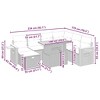 vidaXL 8 Piece Patio Sofa Set with Cushions Beige and Cream Poly Rattan - 4 of 4