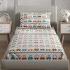 Kids 4 Piece Bed Sheet Set - Cute & Cozy Wrinkle-Resistant with Vibrant Designs - CGK Linens. - 4 of 4