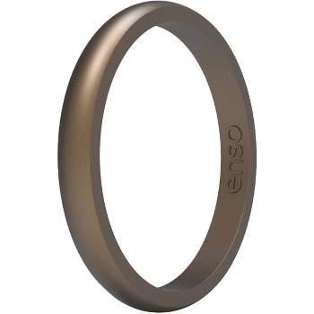 Enso Rings Halo Elements Series Silicone Ring - 6 - Platinum