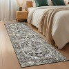 Area Rug Vintage Medallion Carpet Washable Rug Stain Resistant Throw Carpet Non Shedding Low Pile Folding Floor Cover - 4 of 4