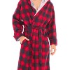 ADR Men's Hooded Flannel Robe, Soft Cotton - 2 of 3