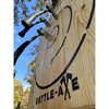 Morrell Targets Battle Axe Single Wood Throwing Target Board with Metal Chain for Outdoor and Camping Axes, Hatchets, 28 x 2.5 x 36.25 Inches, Black - 4 of 4