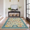 Washable Rug - Non-Slip Soft Farmhouse Carpet Low Pile Thin Floor Cover for Living Room, Bedroom Nursery Dining Room Dorm - 2 of 4