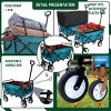 YONWAY Multi-use Wagon,Collapsible Foldable Wagon Cart Beach Wagon for for Camping 3pcs Plastic Liner Bag/Cover - 2 of 4