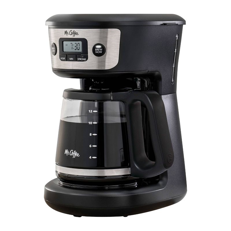 Mr. Coffee 12-Cup Programmable Coffee Maker - Black/Stainless Steel, 2 of 9