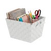 Simplify Small 10 Woven Storage Bin Heather Gray