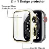 Worryfree Gadgets Bumper Case with Screen Protector for Apple Watch 38mm, White/Silver - 2 of 4