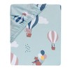 Bedtime Originals Up Up & Away Hot Air Balloon Animals Fitted Crib Sheet - Blue - 3 of 4