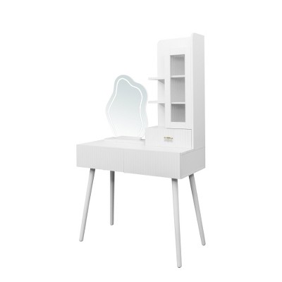 Vanity Desk with Mirror and Lights, Makeup Vanity Mirror with Lights,Dressing Table with 3 Drawers