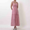 Breathable Rayon Midi Dress - Square Neck with Polyester Lining & Casual Fit Cherie Code - 2 of 4